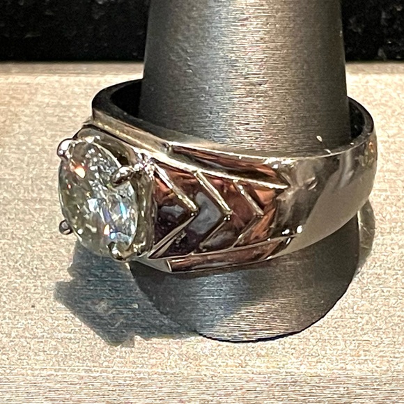 Genuine 4.20 CTs Off White Diamond Ring Round Brilliant Cut 925 Silver - Picture 3 of 10